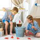 Lewtemi 100 Pcs Mini Fake Lobster Toys Decorations Red Rubber Realistic Soft Decors Food Models for Crawfish Boil Party Supplies, Crafting Favor, Pendants, Early Education Classroom Prize Photo Props