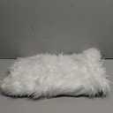 Ashler Faux Fur Rug, Fluffy White Small Sheepskin Rug, Ultra Soft 2x3 Ft Mat, Machine Washable Shag Mats, Nursery Throw for Bed, Living, Kids Room