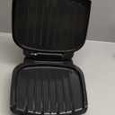 George Foreman 2-Serving Classic Plate Electric Indoor Grill and Panini Press, Black, Small Compact Size, GR10B