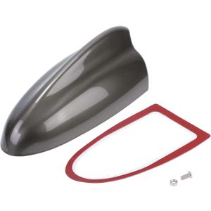 Shark Fin Antenna Cover, AM/FM Signal Roof Aerial Universal for Car Auto SUV Truck ABS Material with Adhesive Base Brown