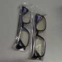 Gaoye 2-Pack of Reading Glasses - Blue-Light Filter, UV Protection - Readers with Rectangle Frames (1 Black + 1 Leoparde)