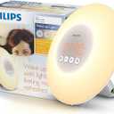 Philips SmartSleep Wake-Up Light Therapy Alarm Clock with Sunrise Simulation, White, HF3500/60