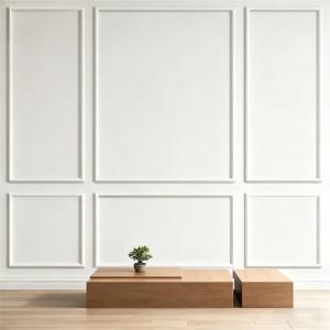 Accent Peel and Stick Wall Molding Kit - White Frame Premade Moulding Panel - Self Adhesive Board and Batten wall Panel kit - Ready to Assemble Art Decorative Arch wall Molding (50"x40"x20")