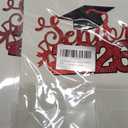 2 x Senior 2026 Graduation Decoration Cake Topper Glitter Grad Sticks Congratulations Ideas Red