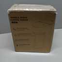 Mini Single Serve Coffee Maker for K Cup and Ground Coffee, Fast Brew One Cup Coffee Machine with Descaling Reminder and Water Window, 6 to 12 oz. Brew Sizes, Black (9.45 Inches)