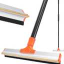 Carpet Rake for Pet Hair Removal, 57'' Long Handle Dog and Cat Hair Remover Tool to Fluff Rug, Stair Carpets and Couch Cleaning Rake