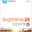 HP Papers | 8.5 x 11 Paper | BrightWhite 24 lb |1 Ream  500 Sheets| 100 Bright | Made in USA  FSC Certified | 203000R