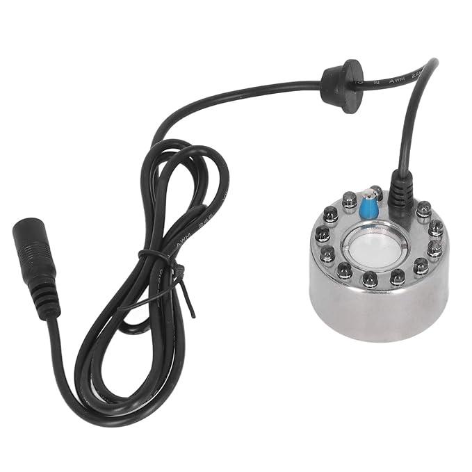 Mist Maker, Ultrasonic Water Fountain Pond Fogger Mini Mister Fog Machine Atomizer Air Humidifier Indoor Foggers Halloween Christmas Party Water Feature Rockery Fish Tank Vase Christmas Birdbath Decor