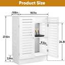 WiFi Router Storage Cabinet, Multi-Functional Router Storage Box, Floor Standing Router Storage Box Modem, Cable Management Organizer, Wall Mountable for Living Room, Office, Bedroom
