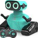GILOBABY Remote Control Robot Toy for Kids 3-5 Years, Flashing LED Eyes, Dancing and Flexible Moves, Auto Demo Mode, Gift for Boys (Blue)