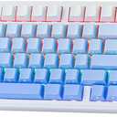 Aula F99 PRO 96% Mechanical Gaming Keyboard, BT5.0/USB-C/2.4GHz Wireless, Hot Swappable Gasket Custom Keyboard with 8000mAH Battery, Rotary Knob, RGB Backlit for Win/Mac (Blue)