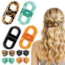 Magnetic Hair Clips for Women, 4Pcs Seamless 2-in-1 Design for Easy Everyday Hairstyles, Clip No Crease,Gentle on All Hair Types Strong Hold