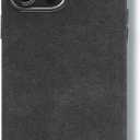 ALMA Alcantara Phone Case for iPhone 15 Series (15 Pro Max, Black)
