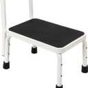 Sattiyrch Step Stool with Handle for Ederly,Sturdy and Lightweight Stool with Anti-Skid Platform, Easy Assembly, Safely Supports up to 350 Pounds with 9.5 Inch