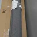 LEKEEPGO Ultra Thin Indoor Door Mat 36"x59", Low-Profile Door Mat Indoor Entrance, Non Slip Rubber Backing Inside Doormat Washable Welcome Front Entryway Dirt Trapper Entry Mat, Grey