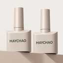 3 x MAYCHAO Pearl Gel Nail Polish, 15ML Pearlescent Maize Shell Mermaid Creamy Yellow Gel Polish Soak Off UV LED Nail Lamp Curing for Nail Art Manicure Salon DIY at Home, 0.5 OZ