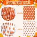 Fall Throw Blankets and Pillow Set Include Pumpkin Double Sided Flannel Blanket 50 x 60 Inch and Pumpkin Plush Throw Pillows Cushion for Couch Sofa Bed Home Decorations (White and Orange)