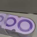 Ice Mold for Stanley Cup 30/40 Oz - Easy Fill and Release Without Touching Ice, Silicone Ice Cube Tray with Clear Lid and Bin for Freezer, Whiskey, Cocktail (Purple)