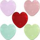 20 Pcs Heart-Shaped Ziplock Bags, Multicolor Clear Plastic Jewelry Bags for Earrings, Rings, Business Supplies,Valentine's Day, Wedding, Birthday, Christmas, Halloween Party Favors (20)