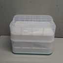 Plastic Storage Organizer for Lego Box Kids Child Toy Stackable Containers with Lids Bins 3 Layers Adjustable Compartments Building Blocks Chest Case