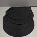 Floroom 15 Inch Round Braided Placemats Set of 4, Washable Heat Resistant Cotton Polyester Circle Place Mats for Kitchen Dining Table - Black