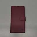 FLIPALM Wallet Case for Samsung Galaxy A15 5G, RFID Blocking Credit Card Holder, PU Leather Folio Flip Kickstand Protective Shockproof Cover for Galaxy A15 (Red)