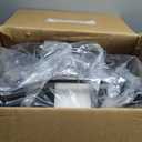 T1 Double Pet Stroller for 2 Small Dogs or Cats Lightweight Foldable Double Cat Stroller with Detachable Carrier (Black)