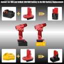 for Milwaukee Battery Adapter, Convert for Milwaukee for M18 Batery to Work for Other Tools (for M18 Battery to for M12 Tool Adapter)