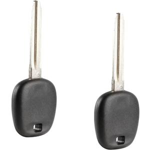 Uncut Transponder Ignition Key fits Toyota with 4C Chip, Set of 2