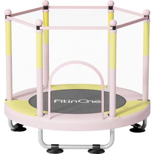 Fitinone Trampoline for Kids, 5 FT Indoor & Outdoor Toddler Trampoline with Safety Enclosure Net, Birthday Gifts for Kids, Gifts for Boy and Girl, Age 3-8