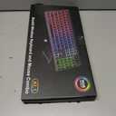 Wireless Keyboard and Mouse Combo, RGB Backlit, Rechargeable & Light Up Letters, Full-Size, Soft Typing, Sleep Mode, 2.4GHz Quiet Keyboard Set for Mac, Windows, Laptop, PC, Trueque (Black)