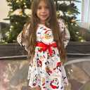 Disney Princess Frozen Elsa Minnie Mickey Stitch Ruffle Sleeve Dress A Line Long Sleeve Kids Clothes Baby to Toddler (XS)