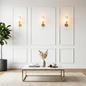 Teabelle Pre-Cut Wall Molding Kit of 6 Pcs, Ready-to-Assemble Wainscoting Panels, 3D Accent Wall Trim for Interior Wall Décor Living Room Bedroom Accent Wall, 3 Top 3 Bottom