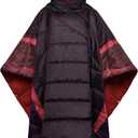 Camping Blanket,Hoodie Blankets Poncho Outdoor Waterproof Windproof Warm Durable & Portable for Stadium, Concerts, Car,Travel, Beach, Picnic, Grass,75 * 57 inch