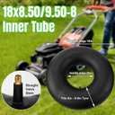 18x8.50-8 18x9.50-8 Inner Tubes, 2 Pack Heavy Duty Replacement Tire Inner Tubes with Straight Valve Stem for Lawn Mowers, Wheelbarrows, ATVs, Go Karts, Tractors, Snow Blowers, Golf Carts, Trailers