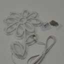 ineonlife Daisy Flower Neon Sign White Gold LED Neon Lights for Bedroom Wall Decor USB Powered Neon Signs for Room Decor Party Wall Hanging Decoration