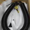 Pair of 180lb. Heavy Duty Garage Door Extension Springs Stretch Springs, 25" Long,Double Loop Ends, High Precision Electrophoresis Black Coated, MIN 16,000 Cycles, for 7ft High Garage Doors