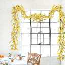 4pcs 23.6ft Forsythia Garland Artificial Flower Garlands Spring Garland for Mantle Fake Hanging Flower Vines Home Wall Home Party Wedding Indoor Outdoor Bedroom Wedding Decoration
