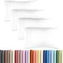 Queen Pillow Cases Set of 4 - Ultra Soft Hotel Quality Pillowcase Covers - Comfy, Cozy & Wrinkle Free - Shrinkage, Stain & Fade Resistant - Machine Washable Pillow Protectors - 4 Piece Set