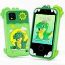 Kids Phone for Girl Toys, Christmas Birthday Gifts for Age 3-10 Year Old Girls Boys Toys, Kids Toddler Smart Phone, Detective Educational Learning Toys with 2.8" Touchscreen, Music Video Game (Green)