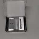 Home Security Door Lock, 2 Pack Childproof Door Reinforcement Lock with 3 Inch Stop Withstand 800 lbs for Top Front Inward Swinging Door, Upgrade Flip High Night Lock to Defend Your Home Kids (Silver)