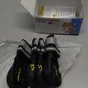 QUMY Dog Shoes, Dog Boots & Paw Protectors for Winter Snowy Day, Summer Hot Pavement, Water-Resistant in Rainy Weather, Outdoor Walking, Indoor Hardfloors Skid-Resistant Sole (Size 3: 2.0''x2.5''(W*L) (Pack of 4))