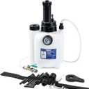 TB3C Transmission Fluid Transfer Pump,3L Manual Refill System Dispenser with Pressure Gauge,Automotive Transmission Dispenser Pump Tool Set Oil with 12pc ATF Adapters