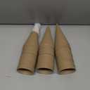 Zhanmai 50 Pcs Paper Mache Cones Open Bottom Cardboard Craft Cones for DIY Art Crafts, Trees, Holiday Gnomes Ornament, Christmas Home Decorations, 5.9 x 2.8 Inch