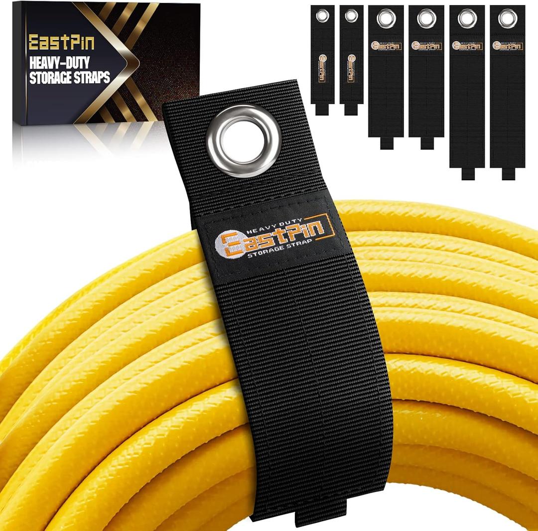 Storage Straps Christmas Stocking Stuffers for Men Gifts Gadgets Extension Cord Holder Tools Extension Cord Organizer Storage Cable Straps Cord Wrap for Hoses Rope RV Workshop Garage Organization (Assorted 6 Pack (10"/13"/17"))