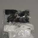 vivinin 4pcs Solid Silky Satin Hair Accessories: Bows with Long Tails, Daily Wear Clips for Women and Girls, White and Black Gifts