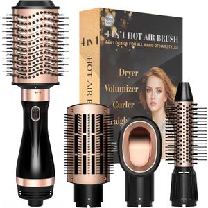 SKIMI Hair Dryer Brush, Hot Air Brush, Blow Dryer Brush Tool Set Straightener, Ionic Oval Barrel for Smooth, Frizz-Free Volume