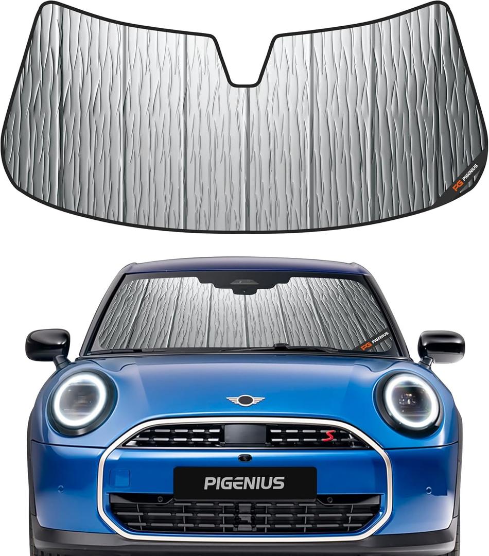 Windshield Sun Shade for Mini Cooper Clubman,2016-2024,Durable Front Window Sun Shade Shield, Adaptable Summer Winter Sunshade (silver-astraguard) Windshield Sun Shade for Mini Cooper Clubman,2016-2024,Durable Front Window Sun Shade Shield, Adaptable Summer Winter Sunshade (silver-astraguard)