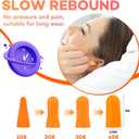 VOISEN Ear Plugs - 250 Pairs Noise Cancelling Ear Plugs for Sleeping, Snoring, Studying, Concerts & Traveling (Orange)