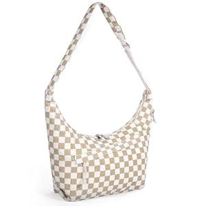 Neverwhy Crossbody Sling Bag for Women - Crescent Cross Body Hobo Bags Waterproof Travel Shoulder Tote Hand Bags, Khaki